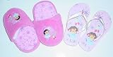 Dora the Explorer Slippers & Flip-flops Set sz 9/10