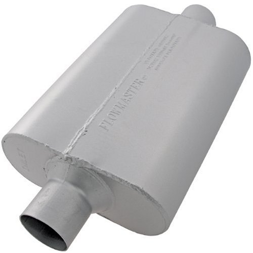 Flowmaster 942540 40 Delta Flow Muffler - 2.50 Center IN / 2.50 Center OUT - Aggressive Sound