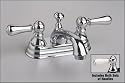 American Standard 4" Center Set Centerset Lavatory Bathroom Faucet, Polished Chrome with Porcelain Handles, Model # 2804.222.002