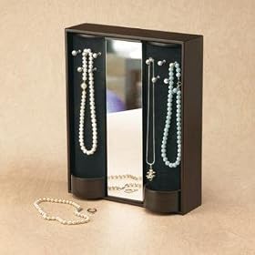 Umbra Desire Mirror Jewelry Box, Espresso