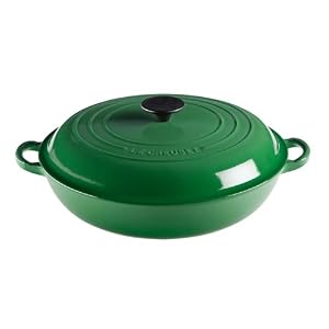 Fennel Green Enameled Cast-Iron Buffet Casserole by Le Creuset