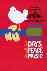 Woodstock (3 Days of Peace & Music, Red) Music Poster Print - 24" X 36"