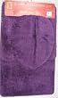 3 PIECE BATHROOM RUG, CONTOUR & LID COVER SET - PURPLE