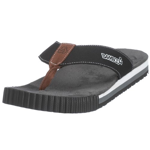 Bamboo A Men's Bumper Flip Flop Black M607002 11 UK Regular