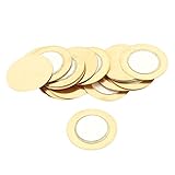 uxcell　ブザーディスク　金のトーン　20mm直径　ガスケット　圧電式　ワッシャー　20個入り