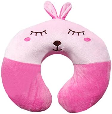 New Style Lovely Cartoon U-shaped Neck Pillow Car Cushion (Pink rabbit)