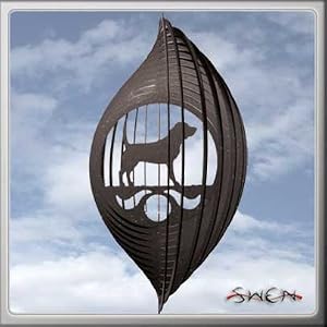 BEAGLE Circle Swirly Metal Wind Spinner