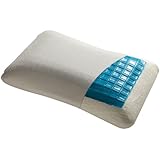 Fashion Bed Group QG0083 Brisa Gel Memory Foam Pillow with Portable Zippered Carrying Case, Standard/Queen