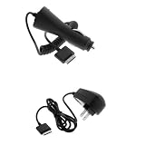 GTMax Rapid Car Charger + Home Travel Charger for Sony PlayStation PSP Go