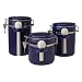 Kitchen & Housewares : Sensations II 3-pc. Canister Set - Cobalt