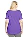Just My Size Women's Plus-Size Solid Split Neck Shirttail Hem Tee