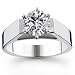 Platinum 1.50 Carat Round Cut Solitaire Diamond Ring (G-H ; SI1-2)