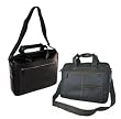 Perry Ellis Men's Leather Briefcase / Messenger Bag