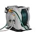 No Crank Columbus 100' Water Powered Retractable Garden Hose Reel with 360 Swivel Base #RS10105