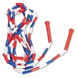 Champion Sports Segmented Plastic Jump Rope, 16-ft., Red/Blue/White