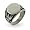 Mens Stainless Steel American Bald Eagle Signet Ring Size 9 (Sizes 9 10 11 12 13 Available)