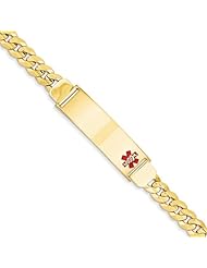 14k Yellow Gold 7in Medical Jewelry Bracelet. Metal Wt- 21.37g
