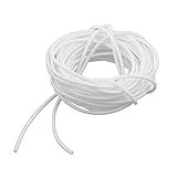 uxcell ケーブル・マーカー　マシン・ワイヤー　PVC　ホワイト　整理　チューブ　2mm内径