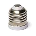 Toplimit E26 to E12 Adapters Base Converts Fixture E26 to Standard Screw-in Bulb Socket E12 Pack of 5 (E27 to E12)