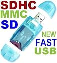 SD SDHC MMC Memory Card Reader USB 2.0 for 256MB, 512MB, 1GB, 2GB, 4GB, 8GB, 16GB Memory Cards!