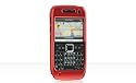 Premium Nokia E71 Hard Crystal Rubber Case Red