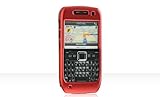 Premium Nokia E71 Hard Crystal Rubber Case Red