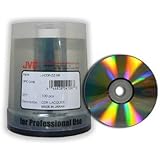 100 Taiyo Yuden/JVC 52X CDR (CD-R) 80min 700MB Shiny Silver in Cake Box