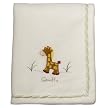 Tiddliwinks Sage Jungle Embroidered Fleece Blanket