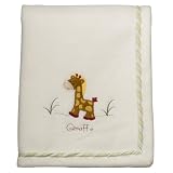 Tiddliwinks Sage Jungle Embroidered Fleece Blanket by KidsLine