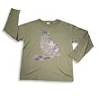 Charlie Rocket - Boys Long Sleeve Tee Shirt, Olive Green
