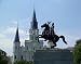 Wallmonkeys Peel and Stick Wall Decals - General Andrew Jackson Statue in Front of St Louis Cathedral - Removable Graphic