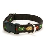 アーガイルカラー(首輪) [ ブラウン ] 犬の首輪(カラー) 夏の新作 【S】