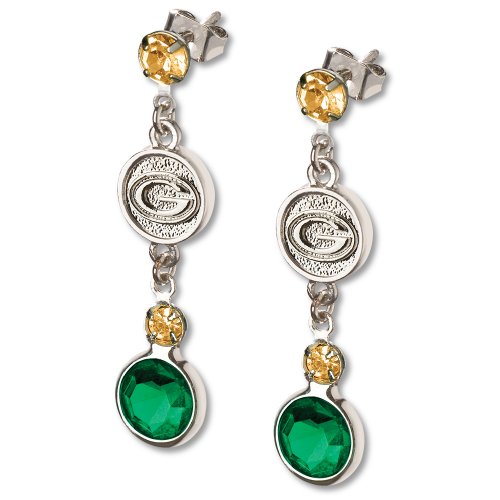 Green Bay Packers Crystal Logo Earrings