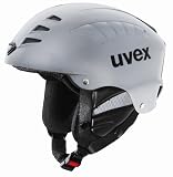 UVEX Superhelix IAS Freeride Alpine Helmet,Silver,Medium