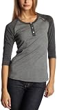 O'Neill Junior's "Tsunami" Raglan Sleeve Top,Heather Grey,Medium