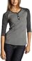 O'Neill Junior's "Tsunami" Raglan Sleeve Top,Heather Grey,Small