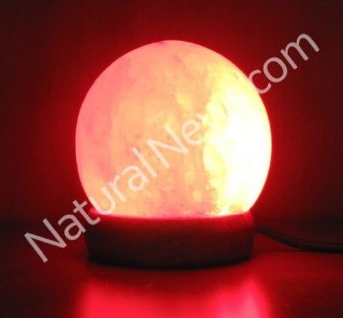 Usb-powered LED Himalayan Salt Lamp Sphere Shape