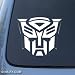 Automotive : TRANSFORMERS AUTOBOT - Car, Truck, Notebook, Vinyl Decal Sticker #1036 | Vinyl Color: White