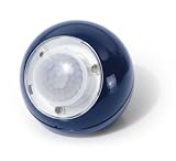 GEV 000735 LED Lichtball LLL728 120 Grad Bewegungsmelder Daemmerungsschalterbatteriebetrieb, inklusive Magnetbefestigung f&uuml;r Innenbetrieb, blau