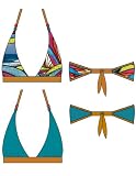 Aaron Chang Bandeau Open Tunnel Side Bottom Bikini