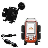 Sony Ericsson M600i Auto Windshield Holder with Car Charger - Uses Gomadic TipExchange