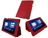 rooCASE Ultra Slim (Red) Leather Case Cover with Stand for LG G-Slate 8.9-Inch 4G Android Tablet Wi-Fi 4G