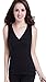CAKYE Women Nursing Tank Top Camisole Sleep Bra For Maternity / Breastfeeding (Large: Fits for Weight 140-165 lb, Black + Grey (2pcs))