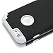 iPhone 6 Case, Lumsing™ Hard Soft Rubber High Impact 2-Piece Double Layer Shockproof Armor Hybrid Defender Case Protective Cover Protection for Apple iPhone 6 (4.7 inch Screen) with Screen Protector (Black/White)