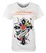 Ed Hardy T-Shirt "Cross of Love" mit Strass Gothic Damen Weiß XL