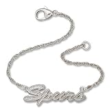 7in San Antonio Spurs Script Bracelet/Sterling Silver