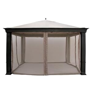 Outdoor Patio Tiverton 2007 Gazebo Replacement Mosquito Net by NUMARK