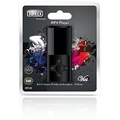 SWEEX Vici MP4 Player Schwarz 8GB mit FM und Kamera 5,1cm 2.0Zoll Display Tilt sensor MP3 OGG FLAC AIFF WMA MP2