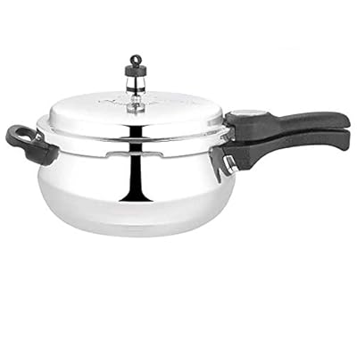 Premier Aluminium Handi 5.5 Litre Pressure Cooker- ( L x B x H) 30 x 23.7 x 16.8, Silver)