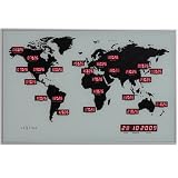 Nextime World LED Clock (55cm x 36cm x 4cm)